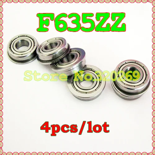 4 шт. 635 635Z 635ZZ F635ZZ фланцевые 5*19*6 мм экранированные Миниатюрные