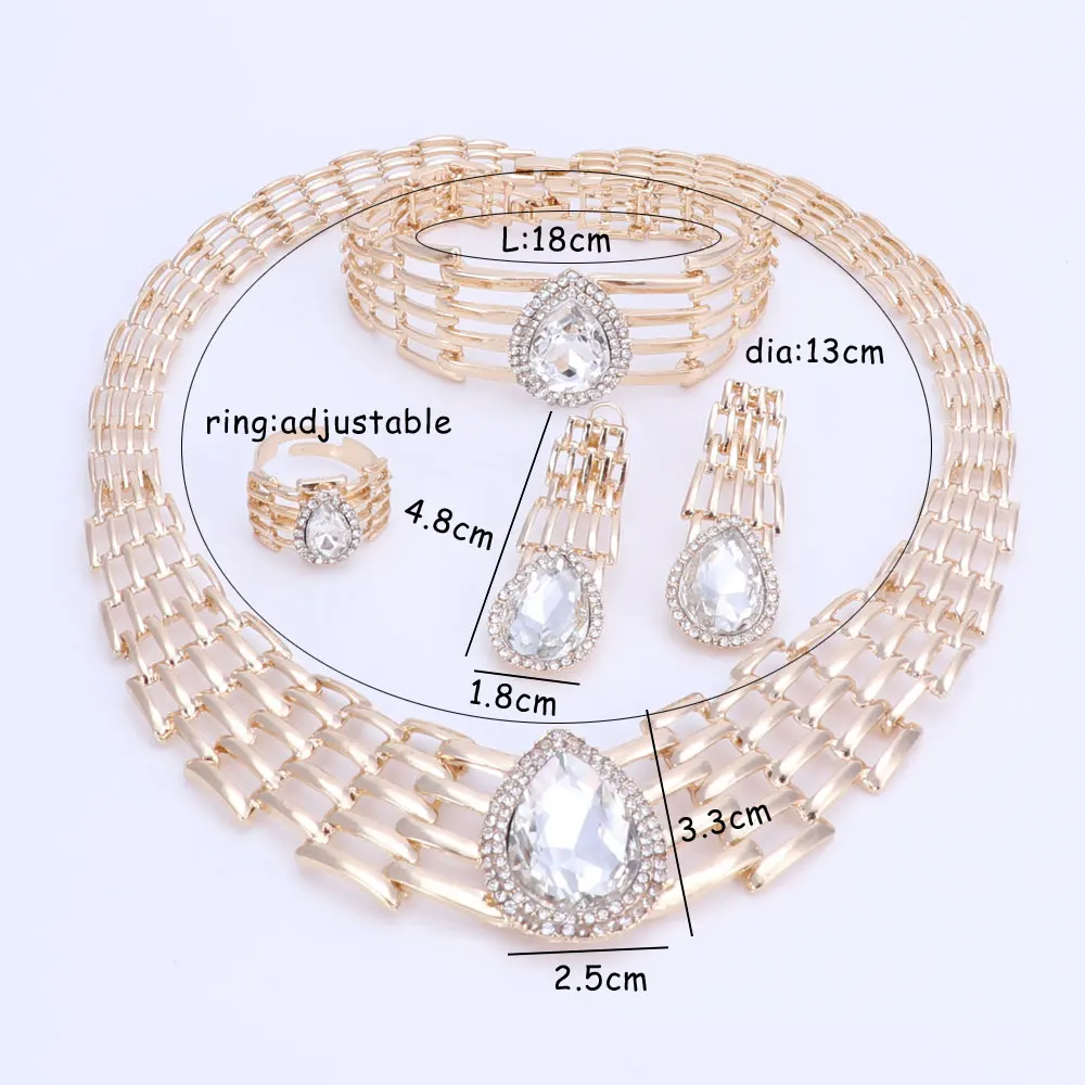 OUHE Ювелирные наборы для женщин летний Стиль африканские бусы Свадебные