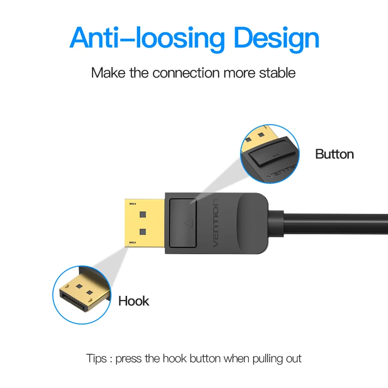 Vention Кабель адаптер DP папа к HDMI 1080 кабель конвертер видео для ПК ноутбука Mac Displayport