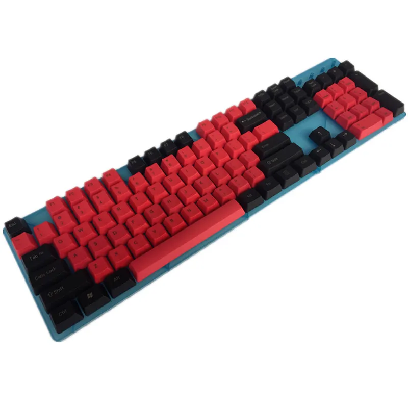 Крутой Джаз смешанный красный черный толстый PBT 104 87 61 ISO ANSI макет OEM профиль