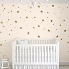 50 шт. разных размеров, Мультяшные звезды, Настенная Наклейка в детскую, Золотая Звезда, настенные наклейки для детской комнаты, игровой комнаты, классной комнаты, общежития, виниловый Декор