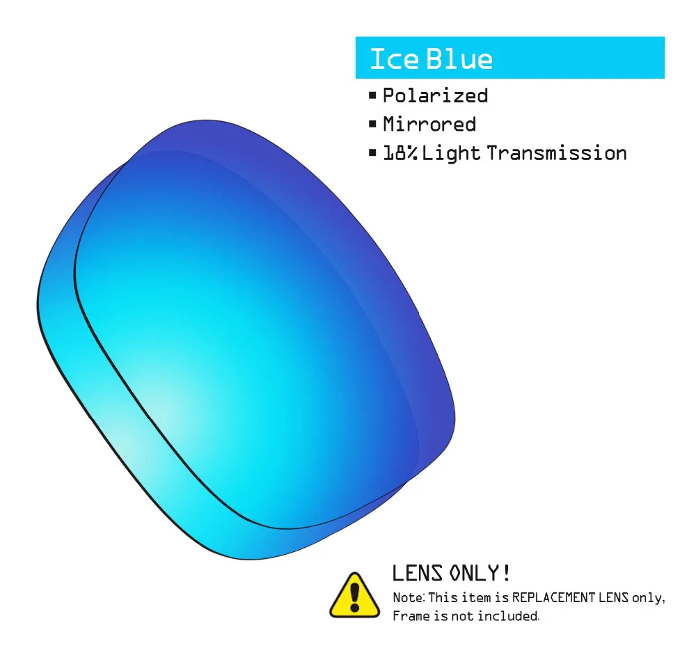 SmartVLT 2 пары поляризованных солнцезащитных очков Сменные линзы для Oakley LBD Ice Blue and