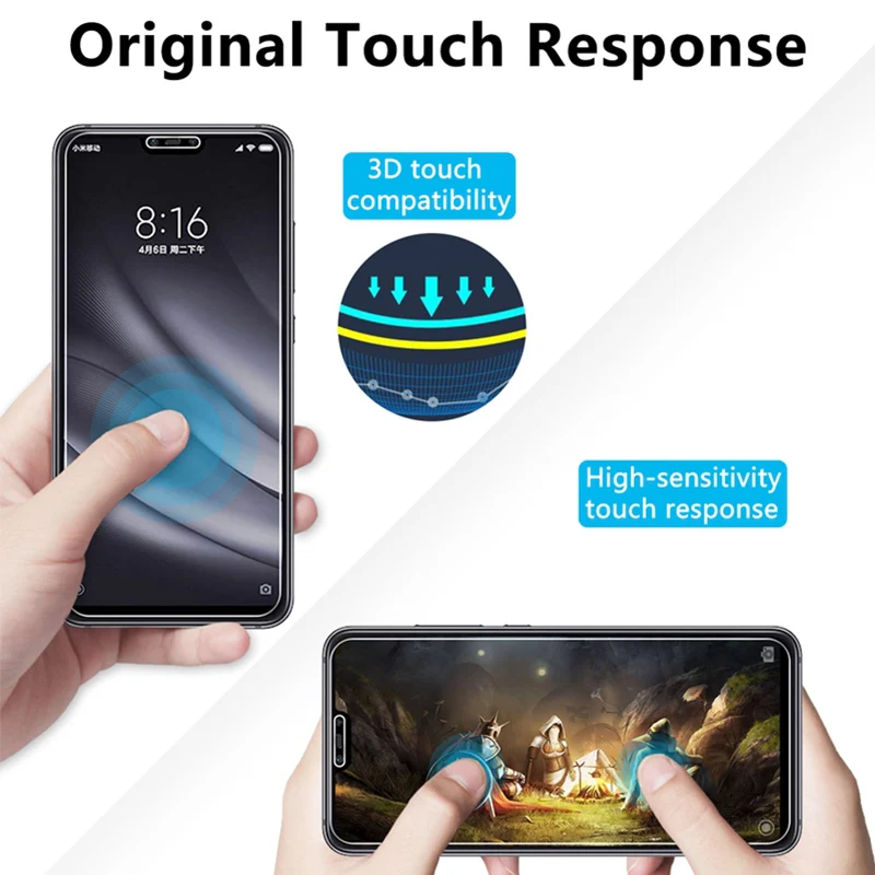 Закаленное стекло для Pocophone F1 экрана Xiaomi mi A2 Lite A1 на 8 SE Pro 5s 6 Note 3|Защитные стёкла и