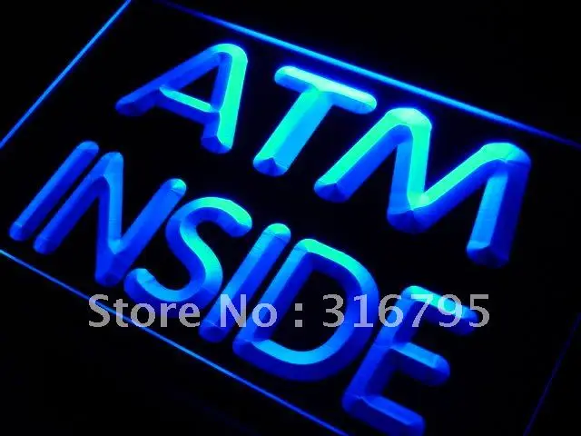 I411 ATM внутренний дисплей светодиодный неоновый светильник переключатель