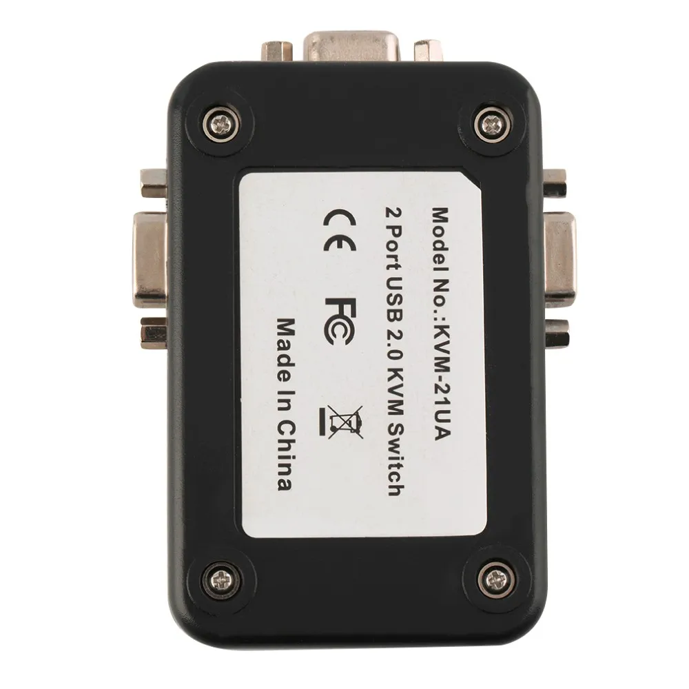 2 порта USB 2,0 VGA/SVGA KVM переключатель коробка для обмена монитором клавиатура мышь