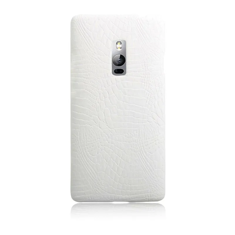 Чехол One Plus 2 Oneplus Oneplus2 Жесткий из поликарбоната под крокодиловую кожу + задняя