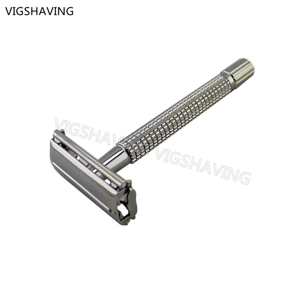 11.2 см длинной ручкой Gunmetal Double Edge Weishi Детская безопасность бритвы|weishi safety razor|safety