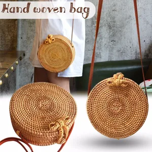 Летняя Экологичная корзина ручной работы A-L типов, сумка для отдыха в сельской местности, женская пляжная сумка для дома