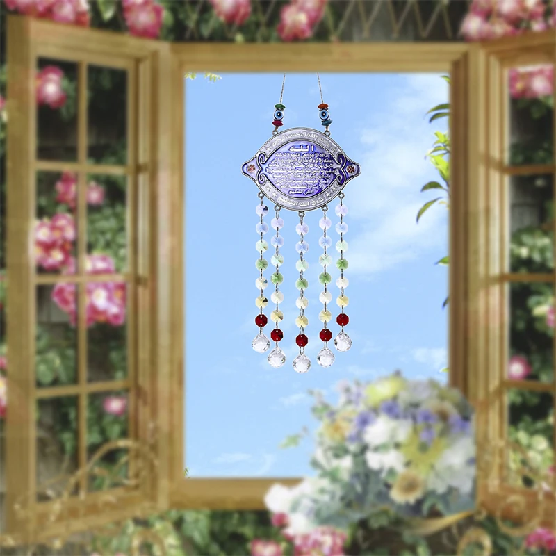 H& D чакра Suncatcher орнамент с индейки злой амулет в виде глаза удачи кулон дома Настенный декор благословение Защита подарок