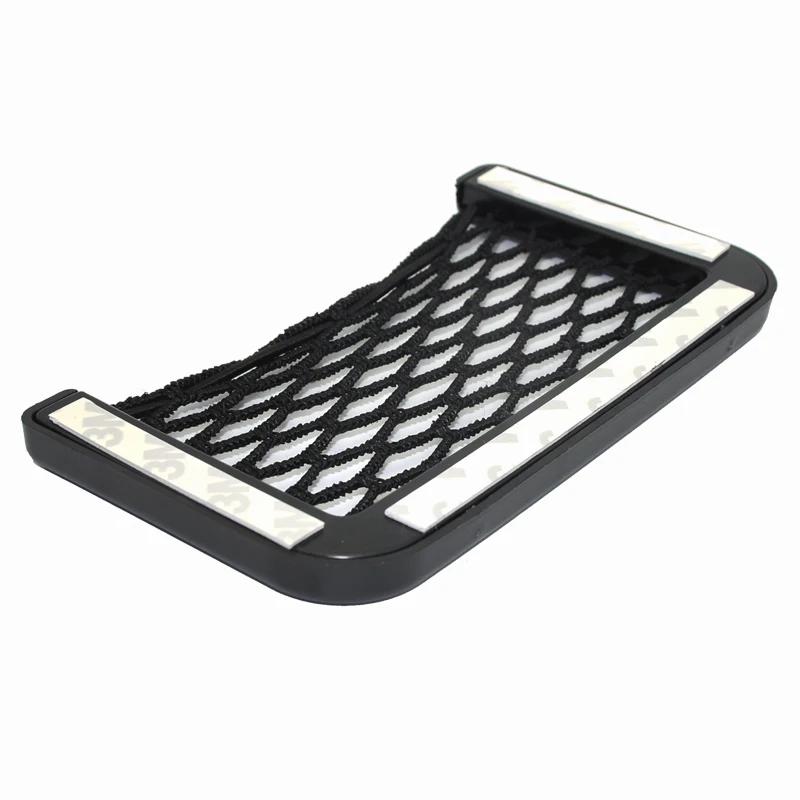 

1Pcs Car Organizer Storage Bag Auto Paste Net Pocket Phone Holder Organizer Seat Car Accessories 8*15CM Universal