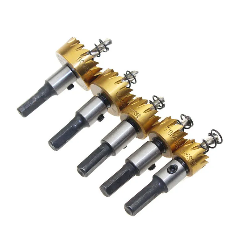 18.5mm HSS Titanium Drill Bit Holesaw Metal Cutter High Speed Steel Hole Saw Tooth Kit Steels Set Tool | Инструменты