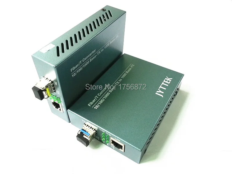 

10/100/1000M SFP Optical Fiber Media Converter Gigabit Media Converter, BI-DI SFP Fiber Media Converter, External PSU