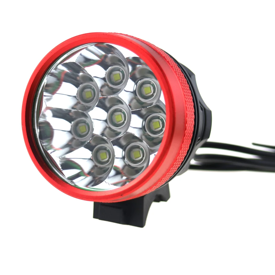 Водонепроницаемый MTB 8T6 фонарик на Велосипед Cree 12000 люмен 3-режимный 8xcree XM-L T6