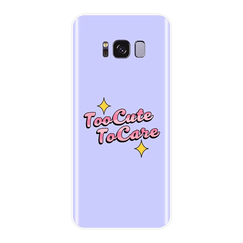 Силиконовый чехол из ТПУ для Samsung Galaxy S5 S6 S7 Edge S8 S9 Plus желтый мягкий накладка с