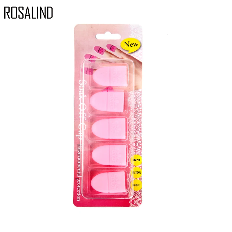 ROSALIND 5 шт./компл. цветные насадки для ногтей средство снятия УФ гель лака