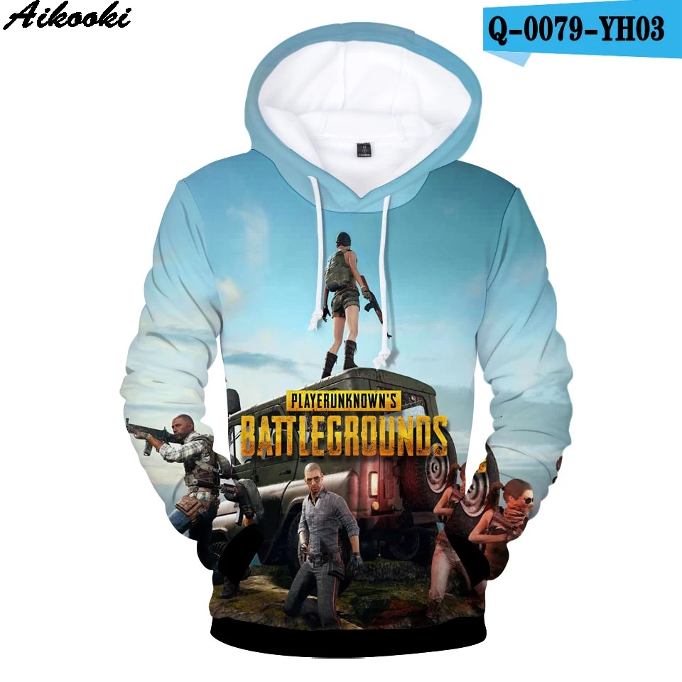 Aikooki, высокое качество, 3D толстовки, для мужчин/wo, для горячей игры, PUBG, Playerunknown's Battlegrounds, модные, Harajuku, 3D принт, мужские толстовки - Цвет: Коричневый