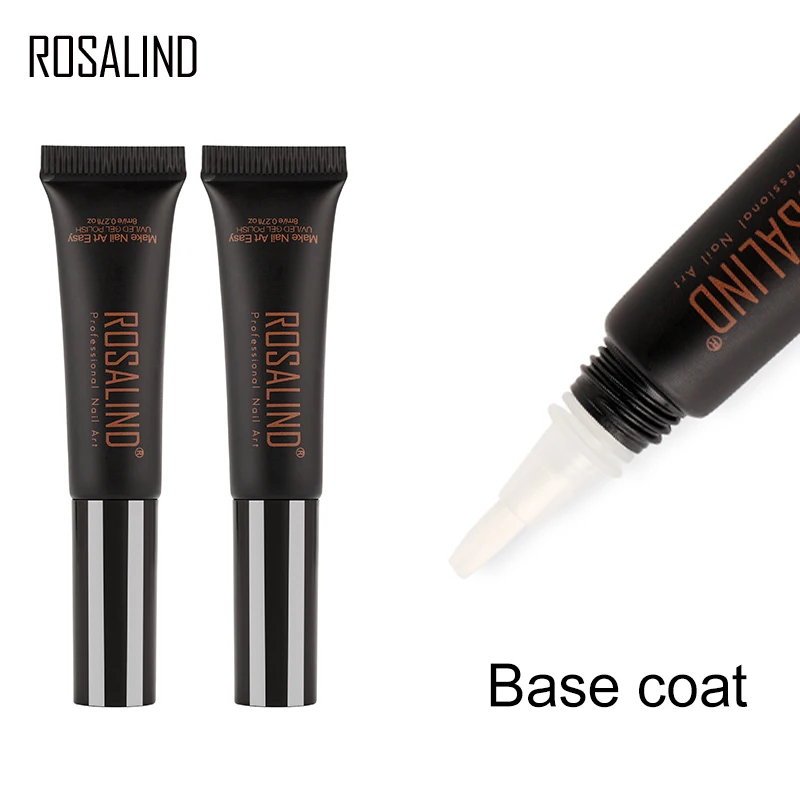 ROSALIND 8 мл Базовое покрытие Гель-лак для ногтей грунтовка новый простой дизайн