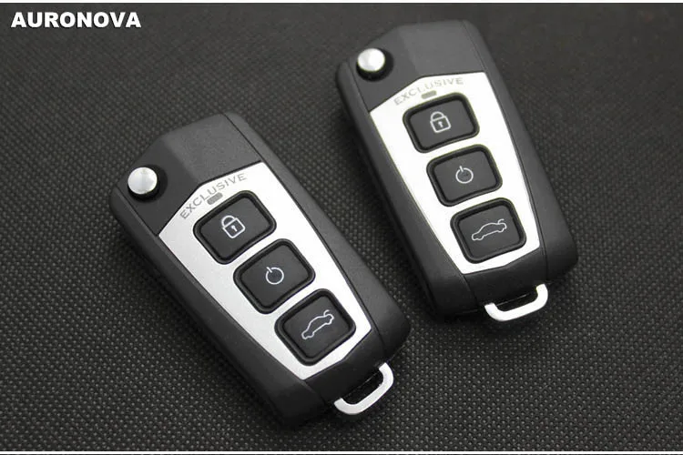 Auronnova обновленный складной ключ оболочки для Kia Cerato Sportage Forte 3+ 1 задние кнопки чехол для дистанционного ключа от машины DIY