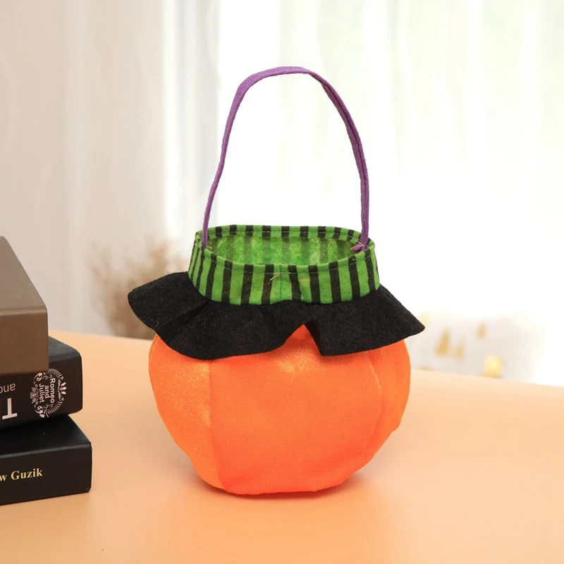 1 шт. сумки для конфет Хэллоуин портативный тыквенный мешок детей трюк или