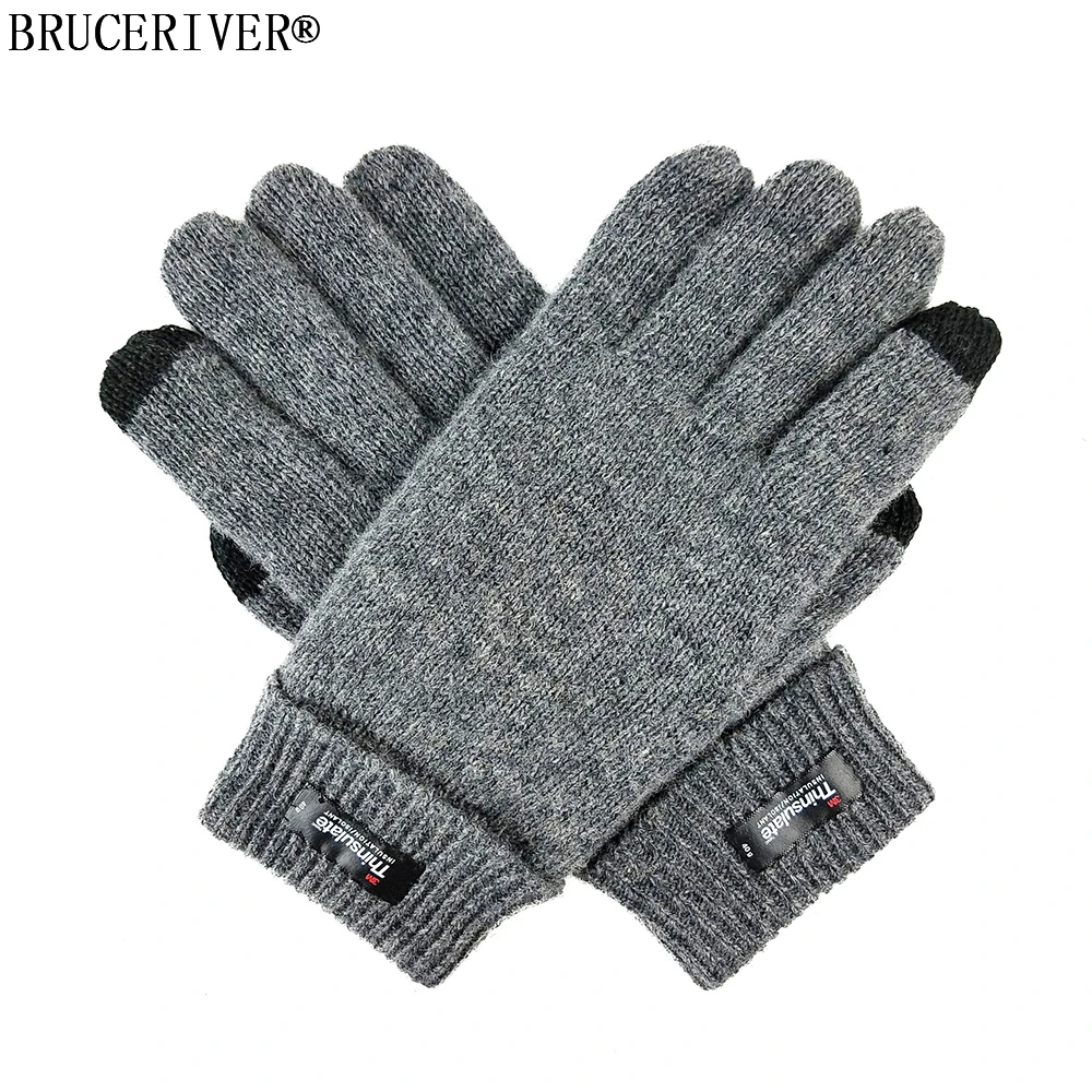 Braceriver женские шерстяные вязаные перчатки с подкладкой Thinsulate и функцией сенсорного экрана