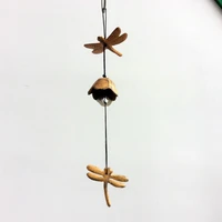 retro wind chime dragonfly door wall hanging pendant creative home decoration metal bell hanging decoration gift crafts