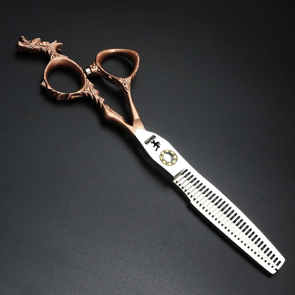 XUANFENG 6 inch rose gold professional bearing hairdressing scissors high quality hair salon cutting and thinning | Красота и