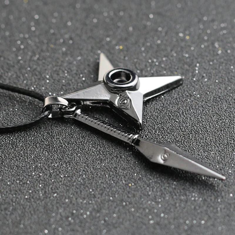 Ожерелье Kunai Дротика Shuriken оружие Konoha логотип удзумаки Итачи Саске кожаный