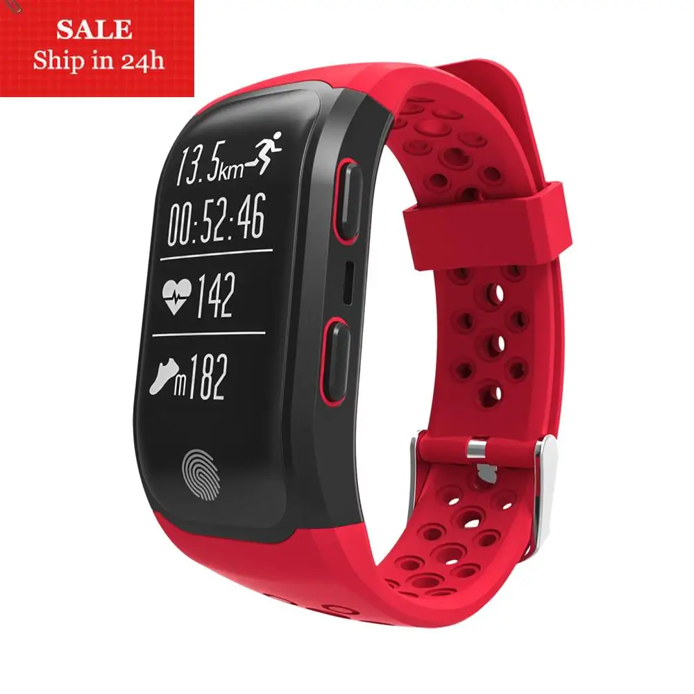 Smarcent IP68 портативный bluetooth монитор сердечного ритма шагомер gps Relogio Смарт часы