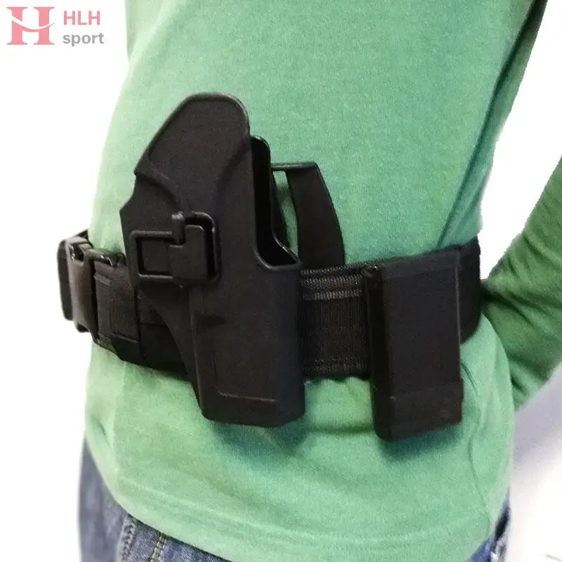 Тактический Glock 17 19 кобура для пистолета с ремнем Molle и поясной сумкой журнала