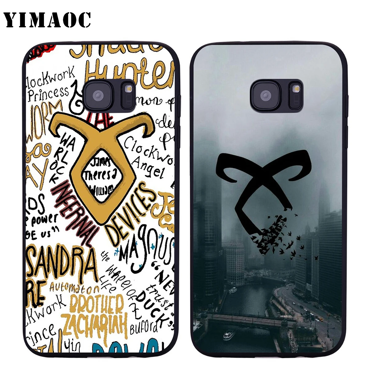 YIMAOC Shadowhunters Runes чехол для Samsung Galaxy A7 A8 A9 A10 A20 A30 A40 A50 A70 M10 M20 M30 S10e J6 Plus | Мобильные