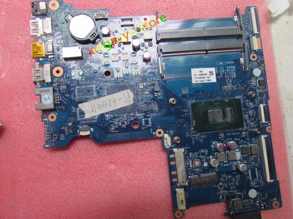 

Laptop Motherboard BDL50 LA-D704P for HP 15-AY Motherboard DDR3L SR2EY i5-6200U