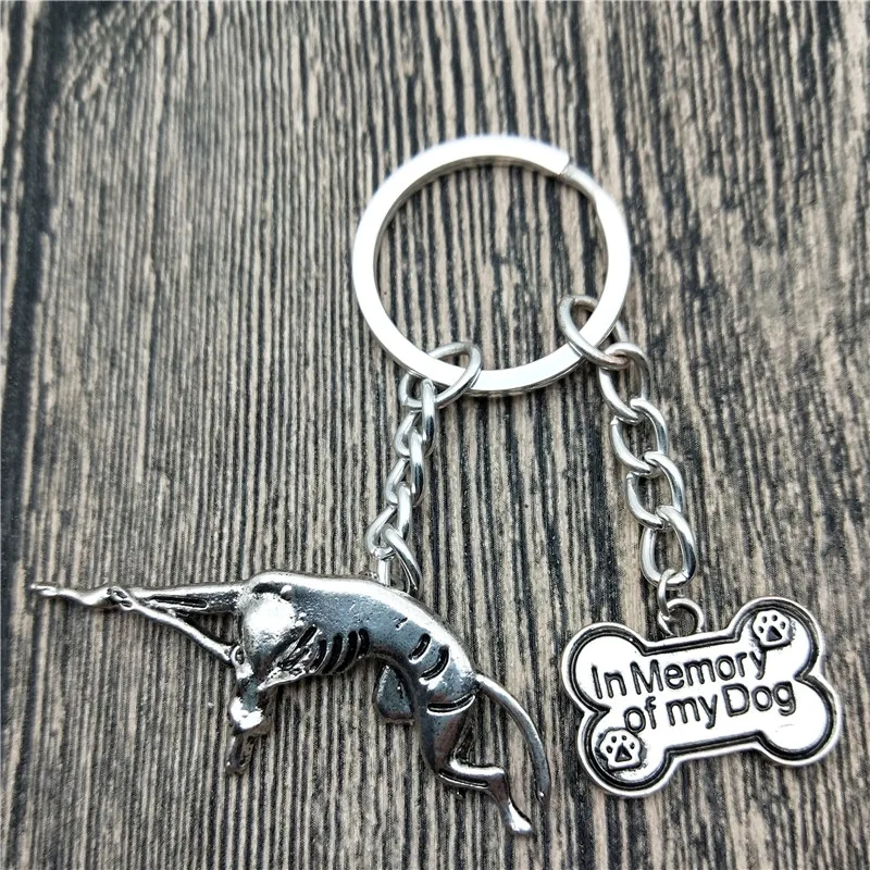 Новинка итальянский брелок для ключей Greyhound Модная бижутерия домашних питомцев