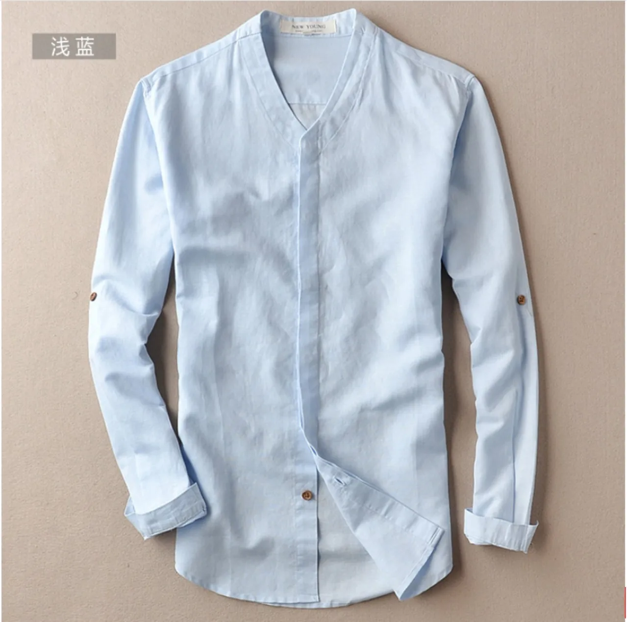 

Mens Loose Summer Breathable linen Cotton and Linen Shirt Preppy Chinese Style Tee Fit Men's shirts blouses