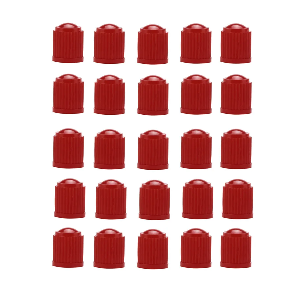 25 шт. колпачки для стержней клапанов шины черные красные зеленые модные