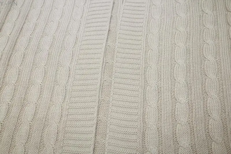 Quality 100% Cotton Cable Knit throw or blanket. Bed lounge cover and Soft cotton bed | Дом и сад
