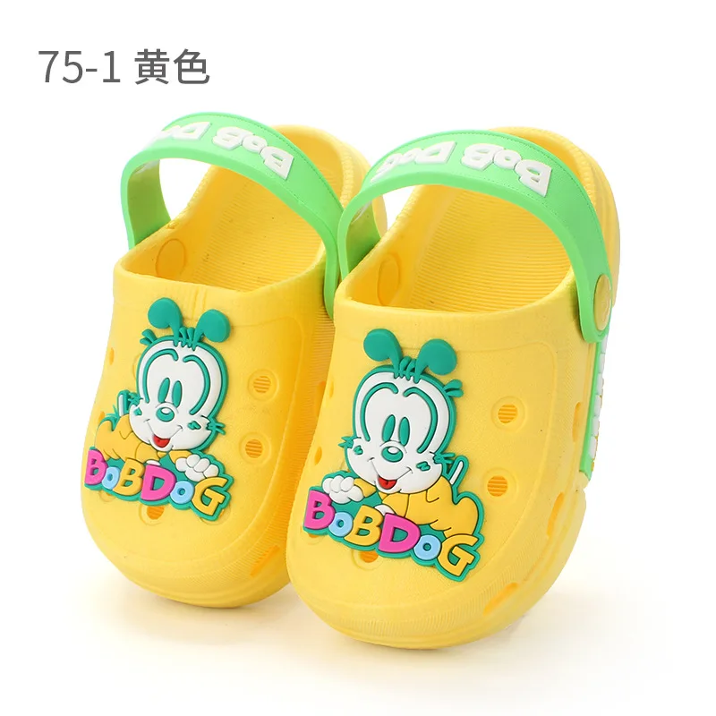 Новинка лета 2019 детские туфли с дырками Симпатичные Нескользящие домашние