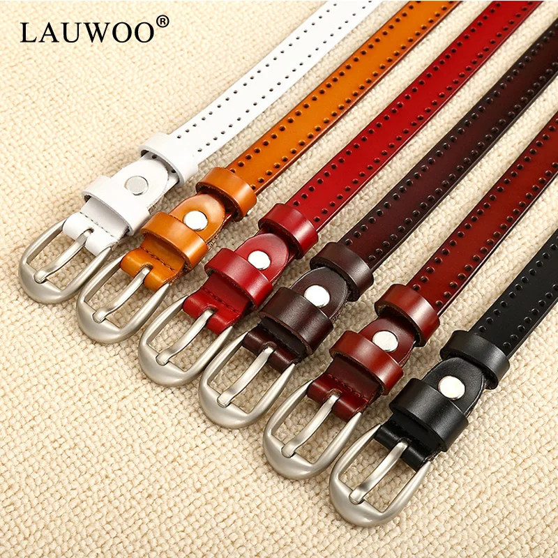 LAUWOO новые модные женские кожаные ремни для женщин высокого качества настоящий ремешок из воловьей кожи ремни брендовый Стиль Пряжка ремень в подарок