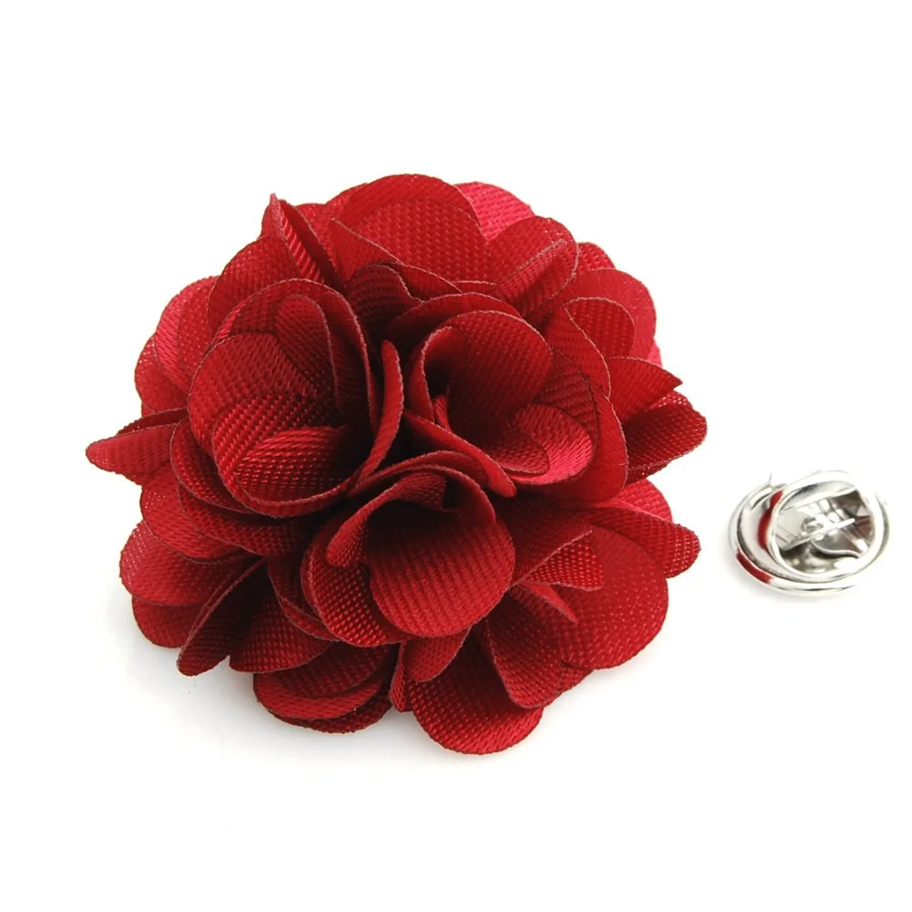 Модная мужская бутоньерка ручной работы с отворотом и цветком булавка для