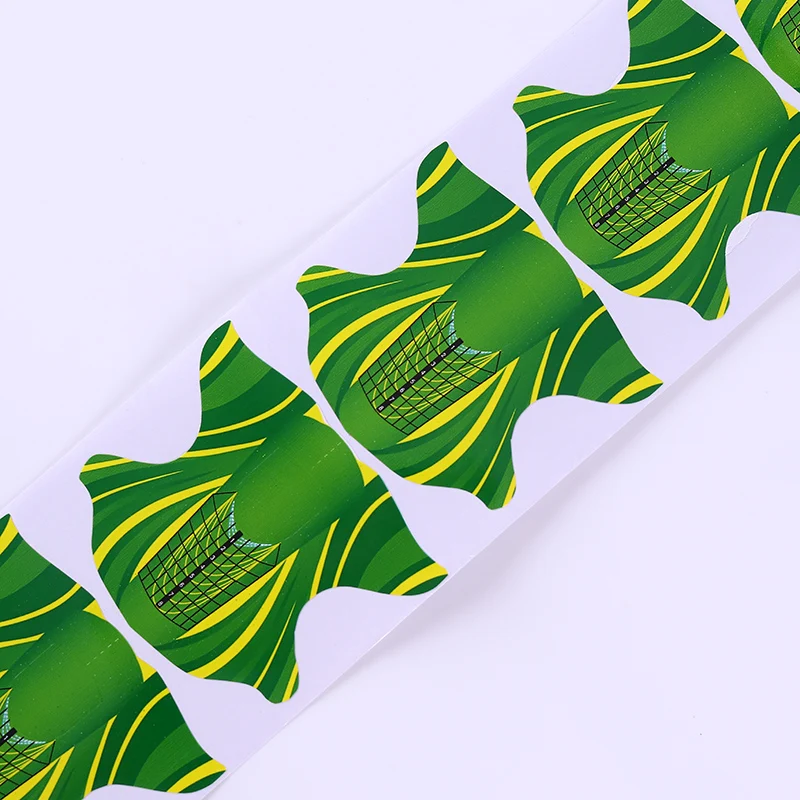 100 шт./рулон квадратная форма клейкая Форма для ногтей наращивания акриловый/УФ