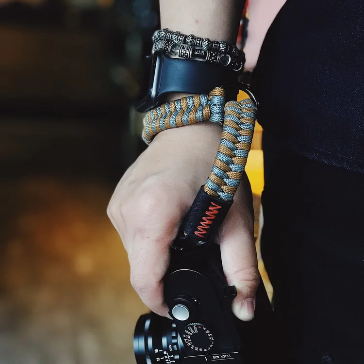 Нейлоновый ремешок для камеры ручной ремень Fuji-film XT20 XT30 X100F Ricoh GR2 GR3 NIKON Z6 Z7 SONY RX100 A7R3