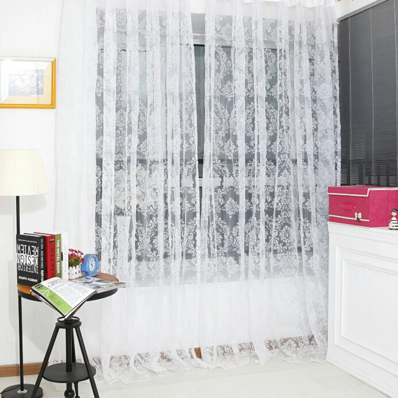 Новые Благородные оконные экраны тюлевые окна бронзовые Цветочные двери