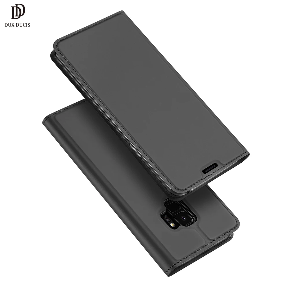 Роскошный кожаный флип чехол для Samsung Galaxy S9 с бумажником книги телефона Plus S9Plus Edge