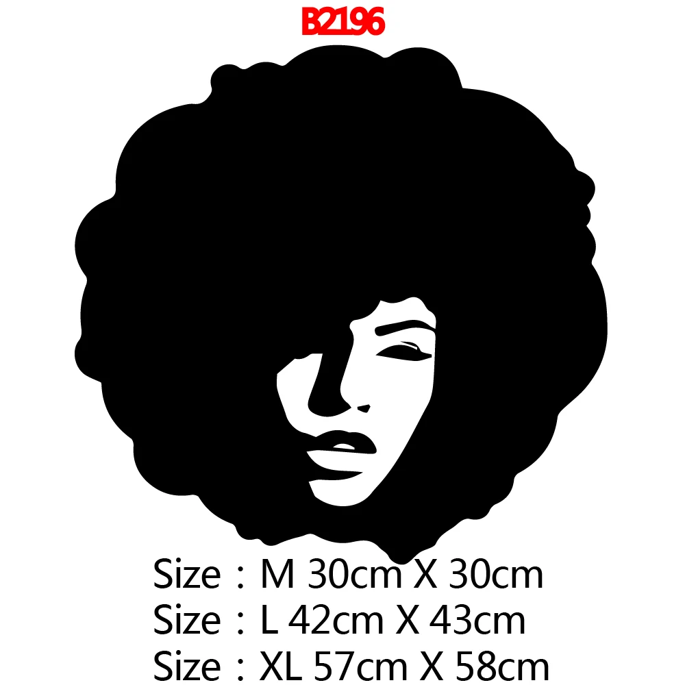 Новый дизайн африканская женщина виниловые наклейки на стены для детских комнат