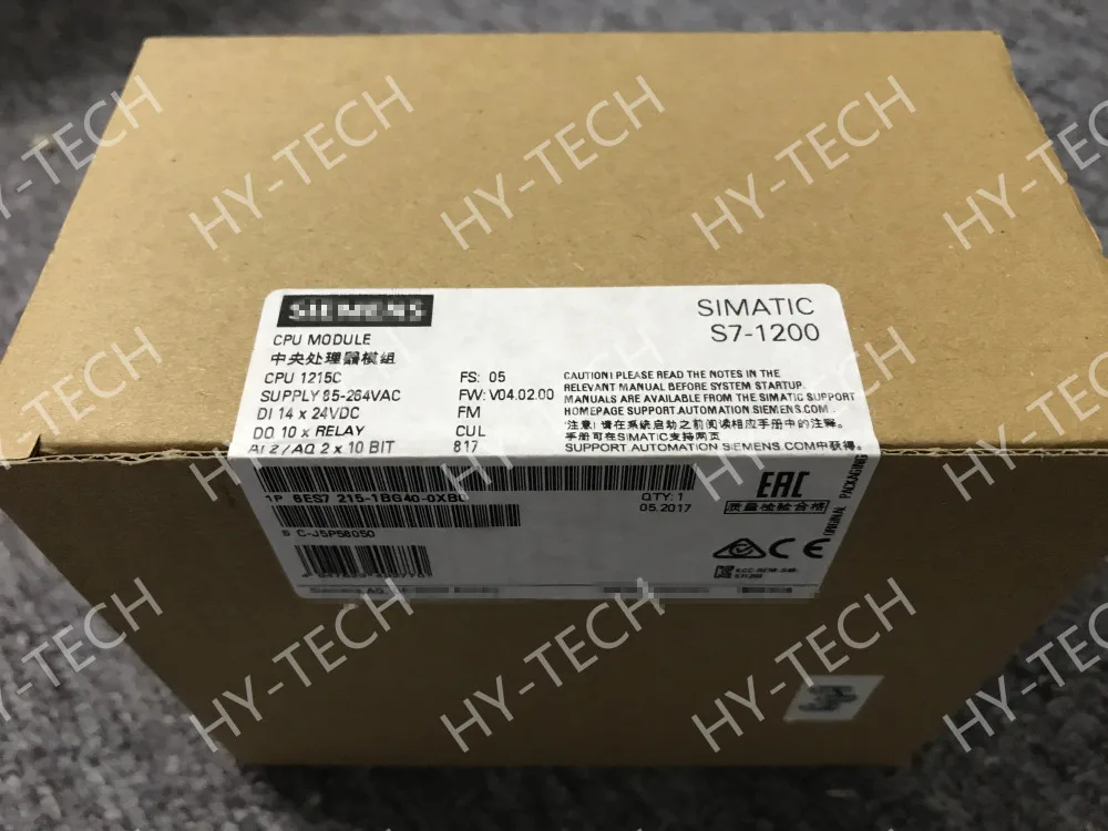 SIMATIC S7 1200 6ES7215 1BG40 0XB0 CPU 1215C компактный AC/DC/реле 6ES72151BG400XB0 PLC модуль 2 порта