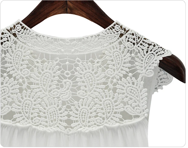 Женская кружевная шифоновая блузка без рукавов большие размеры 5xl|lace blouse|mujeres