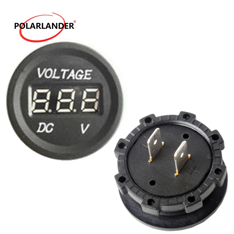 Цифровой автомобильный вольтметр Led дисплей в режиме реального времени 12-24 В