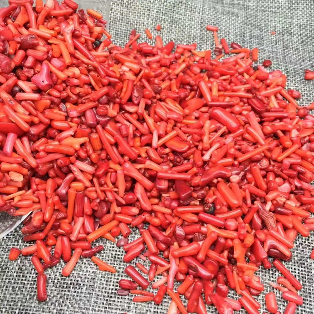 Оптовая продажа красных натуральных коралловых кристаллов красные камни