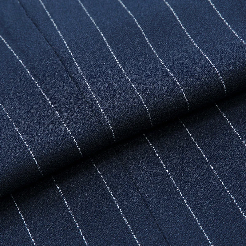 men suit deep blue striped mens suits with pants vest father day gift wedding suits for men double breasted groom wear plus 6xl