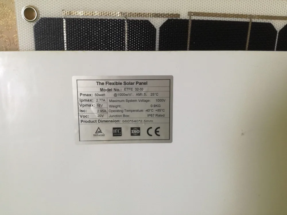 Ламинированная полугибкая солнечная панель 50 Вт 18 в|semi flexible solar panel|flexible panelsolar panels