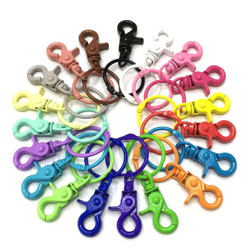 2 шт./красочный металлический открывающийся брелок для ключей унисекс с